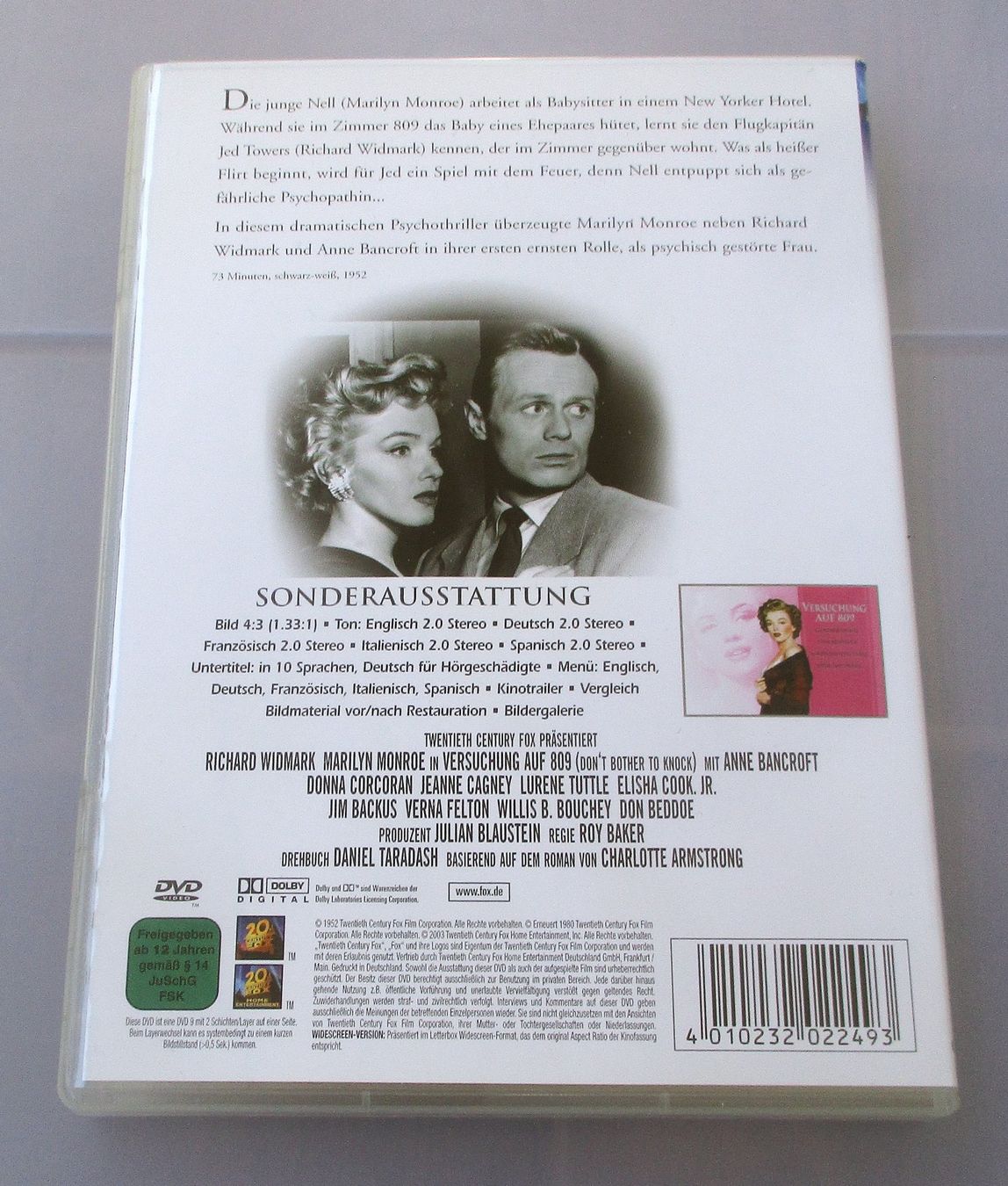 Tous les DVDs: VERSUCHUNG AUF 809 - Marilyn Monroe – D'occasion à Wattwil par Muriel10 1