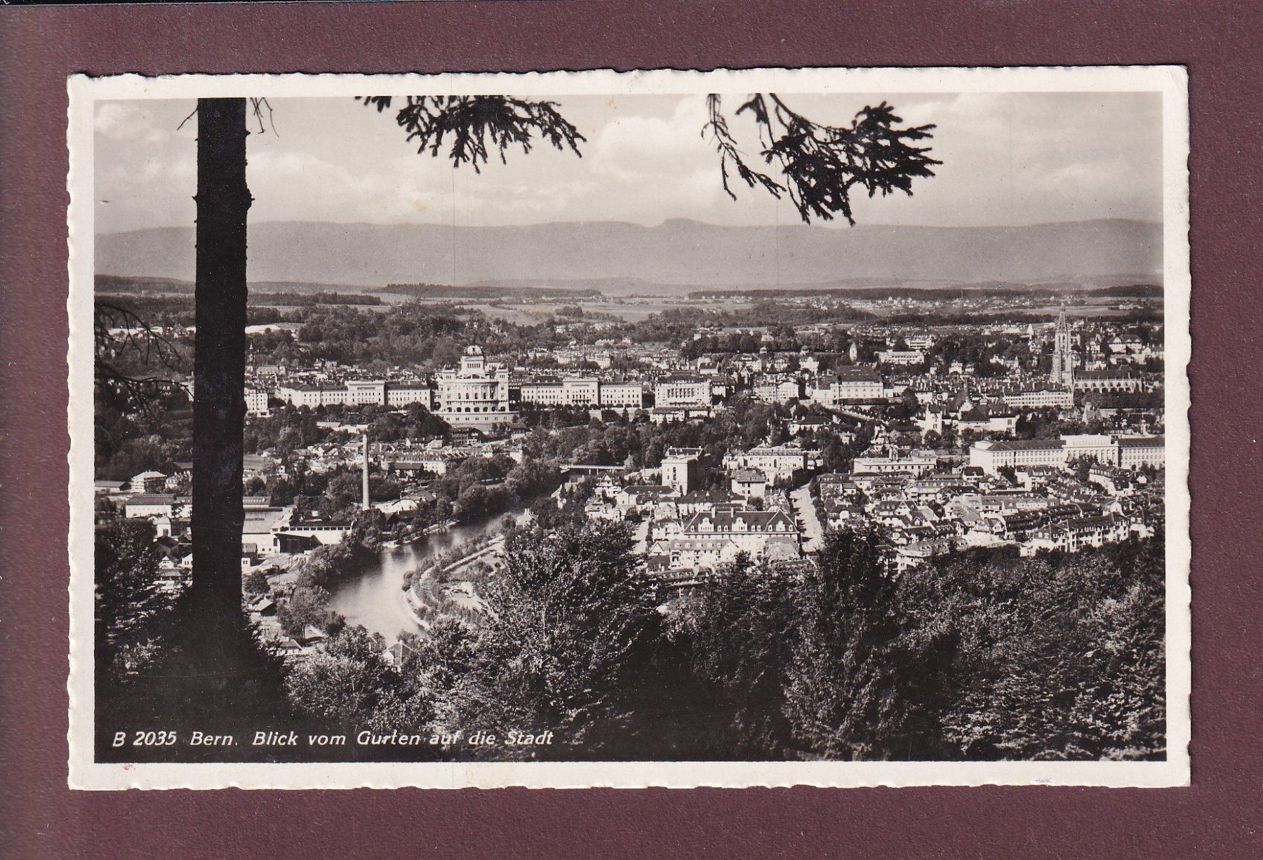 Cartoline postali: BERN - Blick vom Gurten – Usato da Pully venduto da nicecards