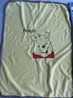 Babydecke mit Pooh Motiv gelb gute Zustand