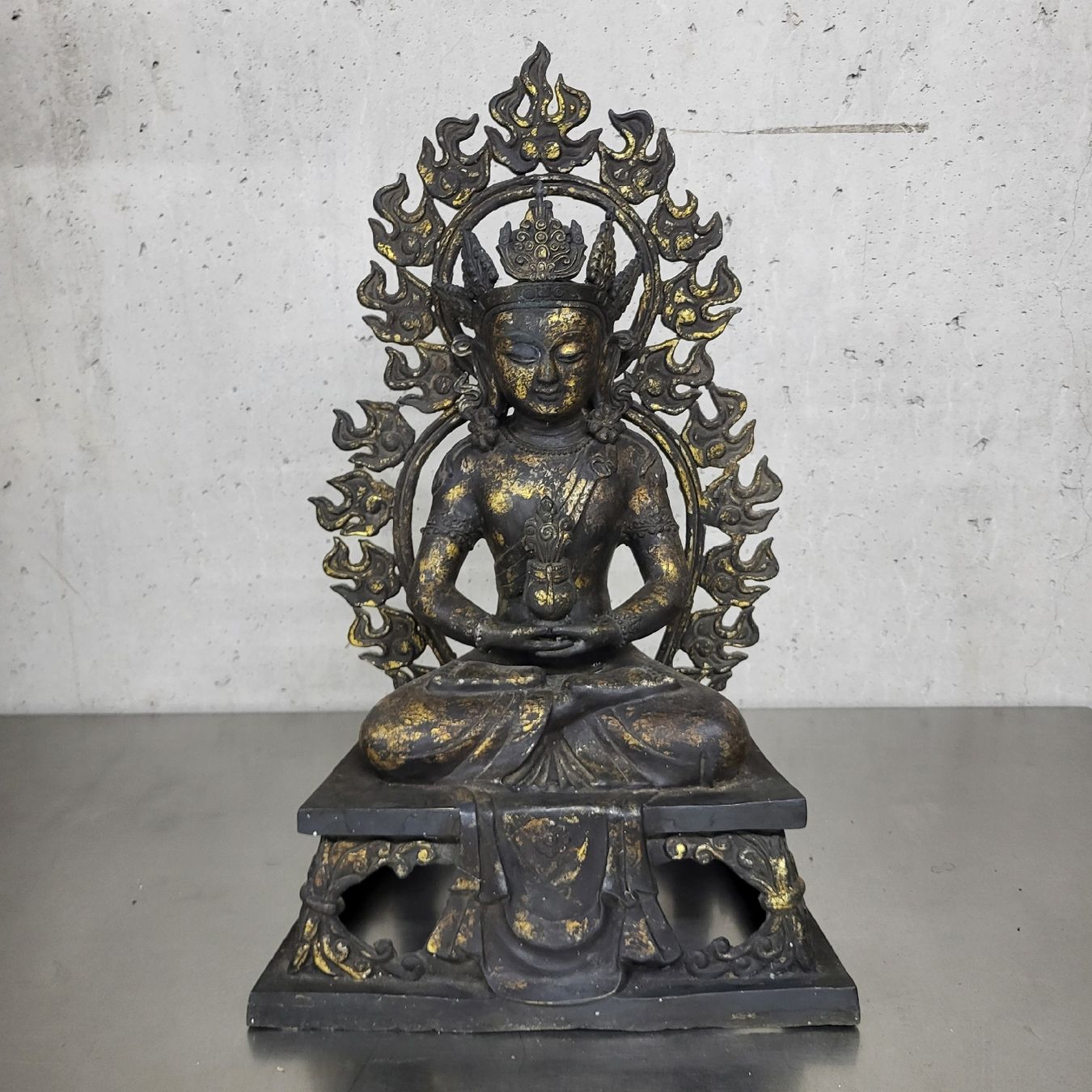 Statuette: Tara Bronze mit Restvergoldung – Usato da Zürich venduto da timbuktu03 1