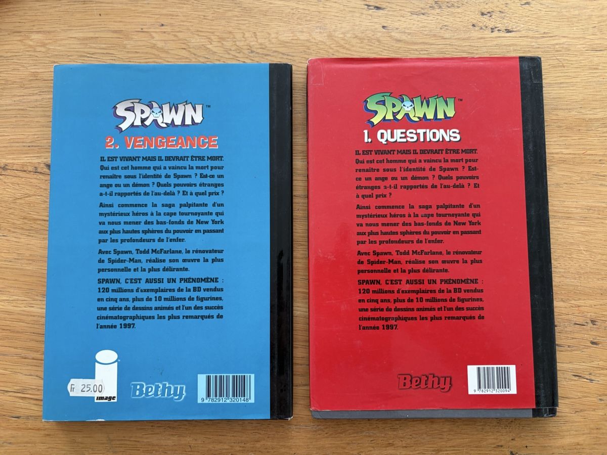 BD: de deux albums Spawn des éditions Bethy – D'occasion à Echallens par leo_dk2d 1