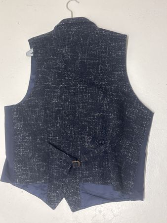 Atelier Torino Weste Grösse 54 dunkelblau meliert Made in It