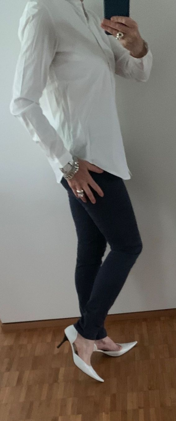 Esprit Camicette: Hemdbluse/ESPRIT Baumwolle Weiss – Nuovo (secondo la descrizione) da Adliswil venduto da Jessik0 2