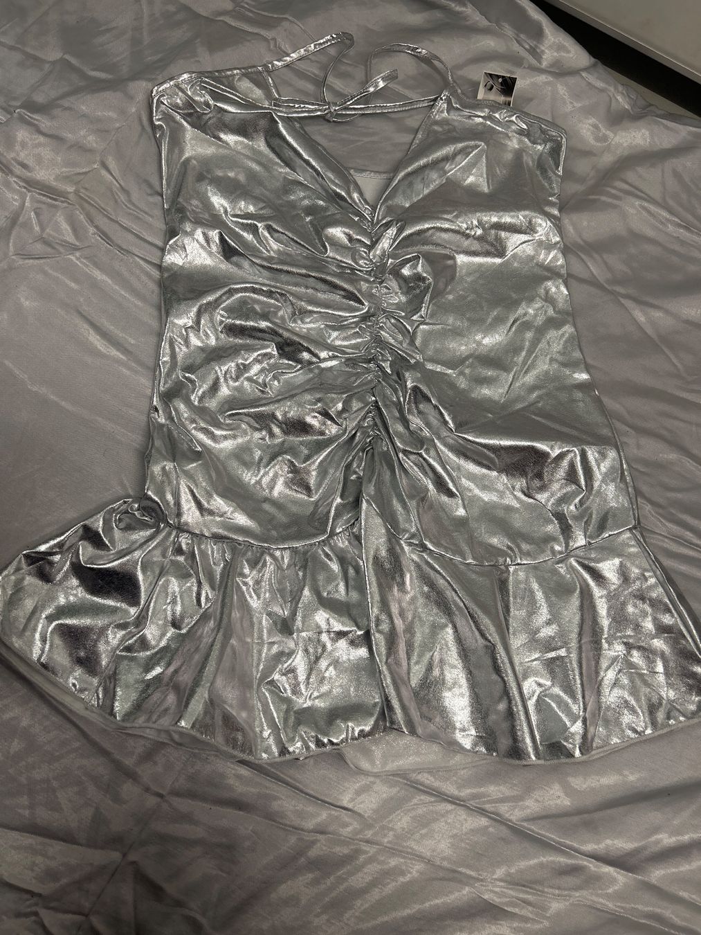 Sonstige Unterwäsche: Sexy Negligé Figurbetont Stretch silbrig Gr S NEU – Neu und originalverpackt aus Regensdorf von Spyke55