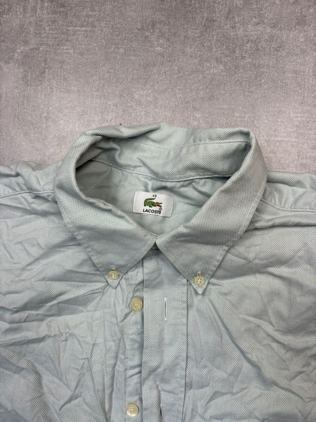 Lacoste Camicie: Lacoste Kurzarm Hemd – Grösse L – Usato da Werdenberg venduto da hase.vintage 1