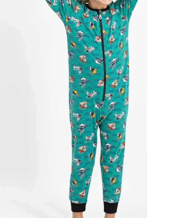 Urban Street Unisex-Onesie Gr. XXL – Türkis, Kuscheliger Einteiler Mit Kapuze Und Taschen