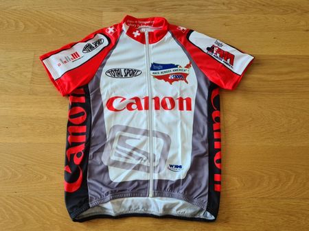 Original Canon Race Across America Cycling Trikot/ Gr. L