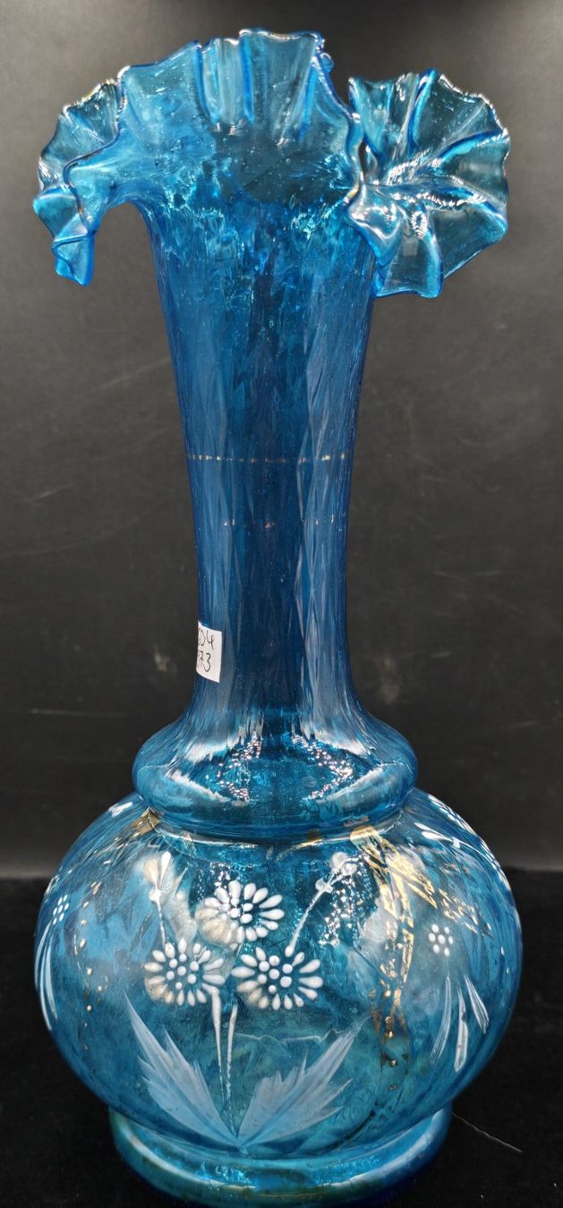 Vasi & Recipienti: Antike Glas Vase blau – Usato da Rorschacherberg venduto da snOOpydOg11 3