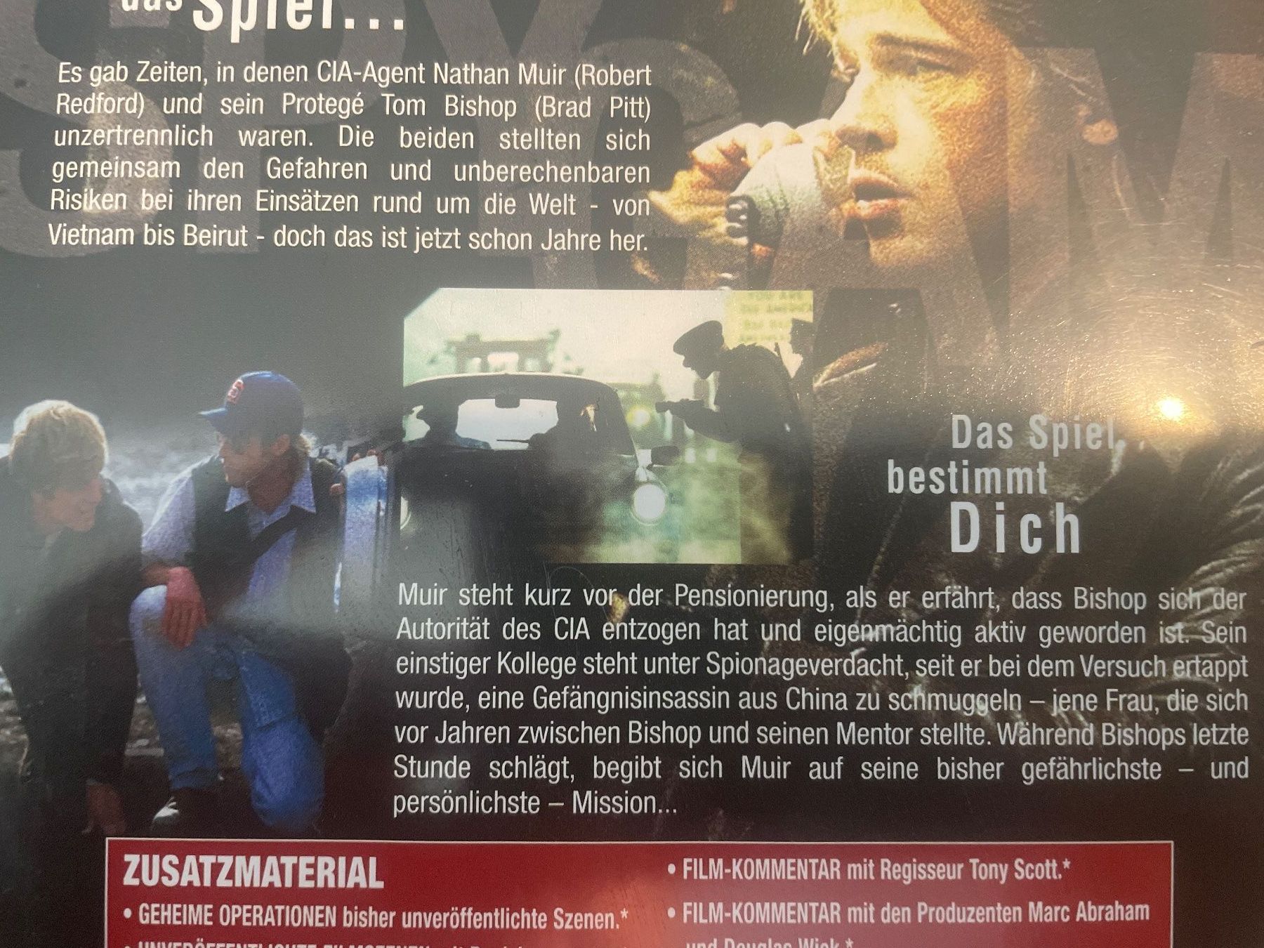 Tutti i DVDs: SPY GAME,mit Robert Redford und Brad Pitt – Usato da Winterthur venduto da machmaschine 2