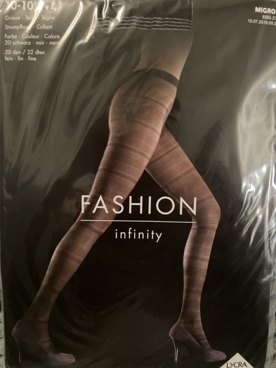 Calze & Collant: Neue, modische Infinity-Strumpfhose, Grösse M, Schwarz – Nuovo e nell'imballaggio originale da Oberrüti venduto da Jomaru