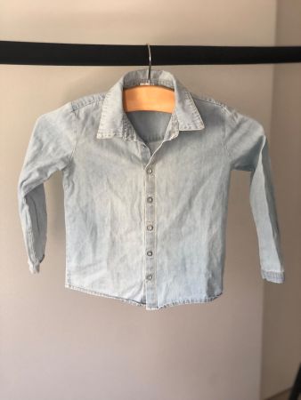 Kinder Jeans-bluse, Gr. 5-6J.