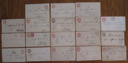 Entiers Postaux lot de 18 lettres "Tübeli"