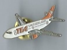 TEA Switzerland Flugzeug Pin