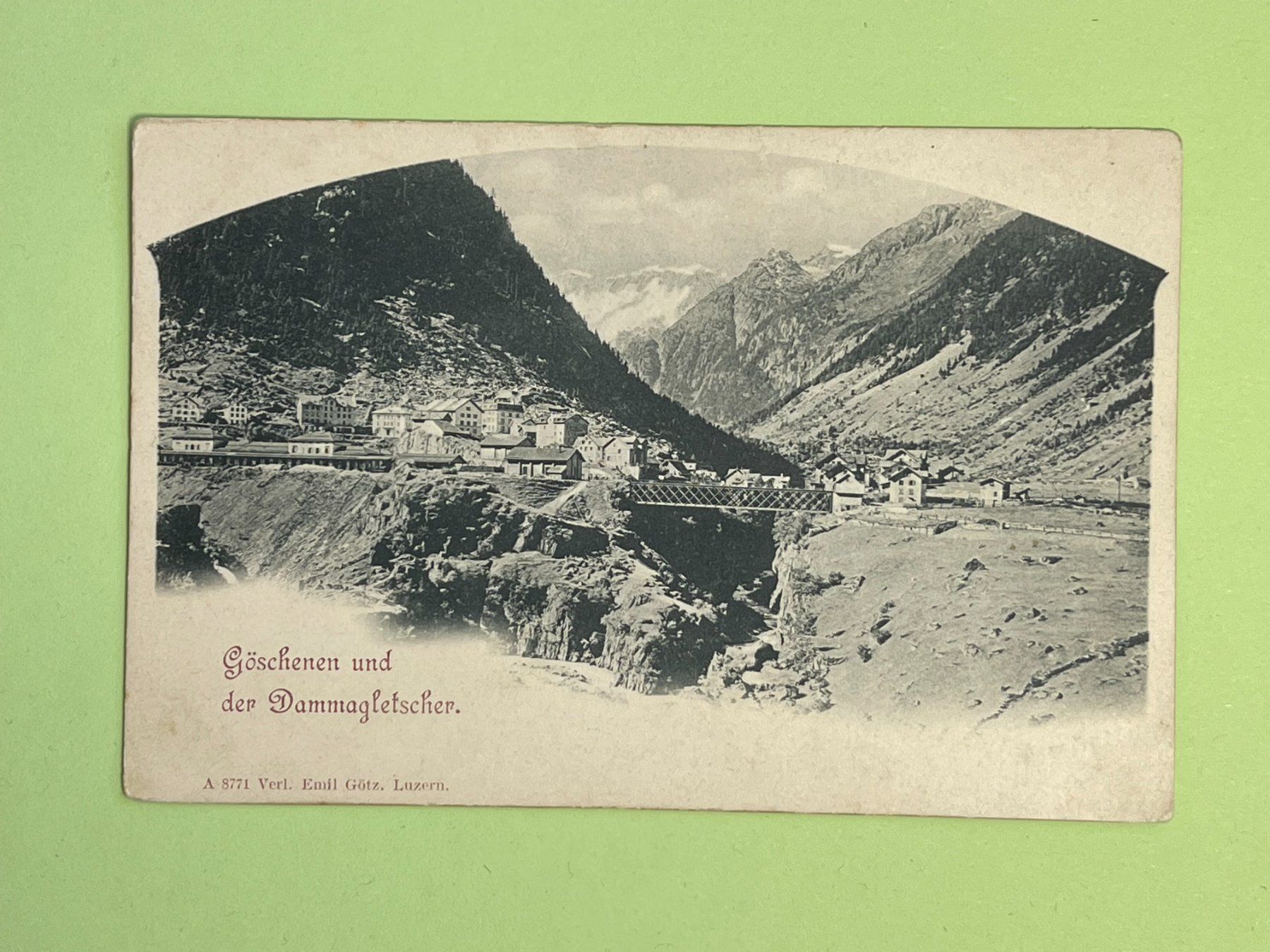 Cartes postales: Göschenen und der Dammagletscher – D'occasion à Steg VS par _vinci_