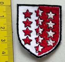 Wallis Wappen, Aufnäher Stoffabzeichen vintage