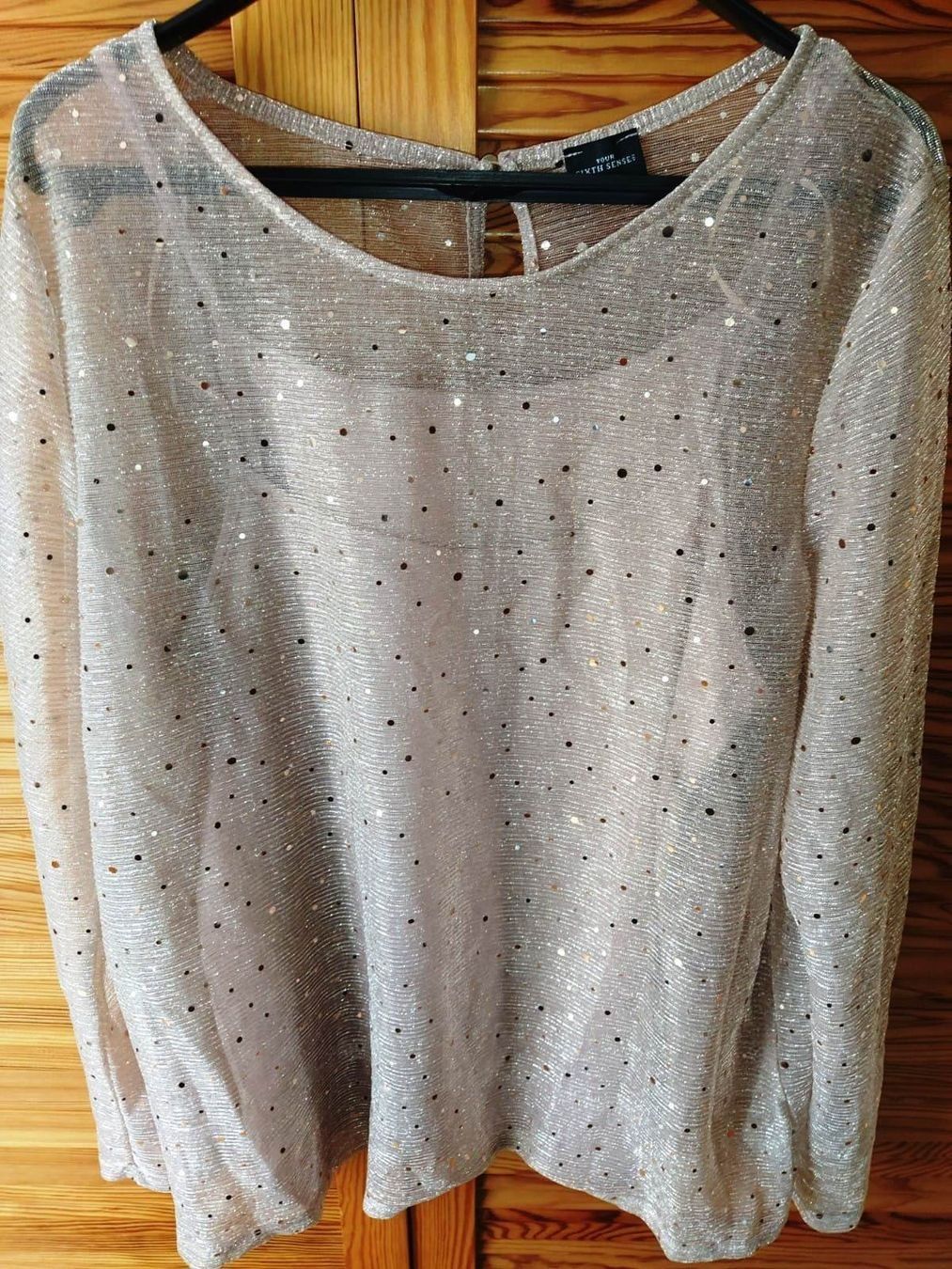 C&A Camicette: Bluse mit geknöpftem Nacken, Lachsfarbe - Grösse 42 - – Nuovo (secondo la descrizione) da Zürich venduto da 1980ale 1
