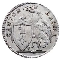 5 Batzen 1810 Kanton Basel, Vorz., irisierende Patina