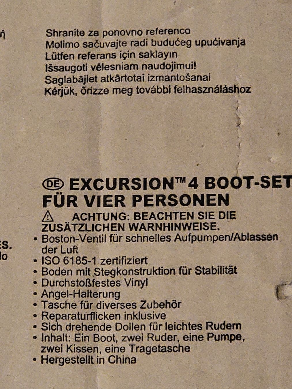 Barche: Schlauchboot Excursion 4 Personen – Usato da Sils im Domleschg venduto da platin01 2