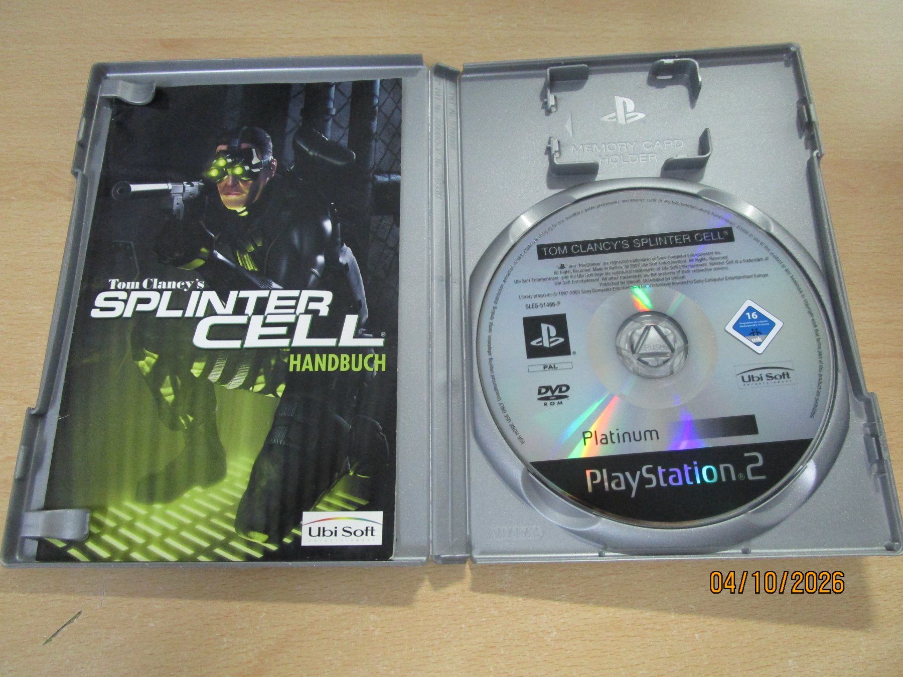 Sony Giochi: Splinter Cell Sony Playstation 2 PS2 – Usato da Goldau venduto da agestuffer 2