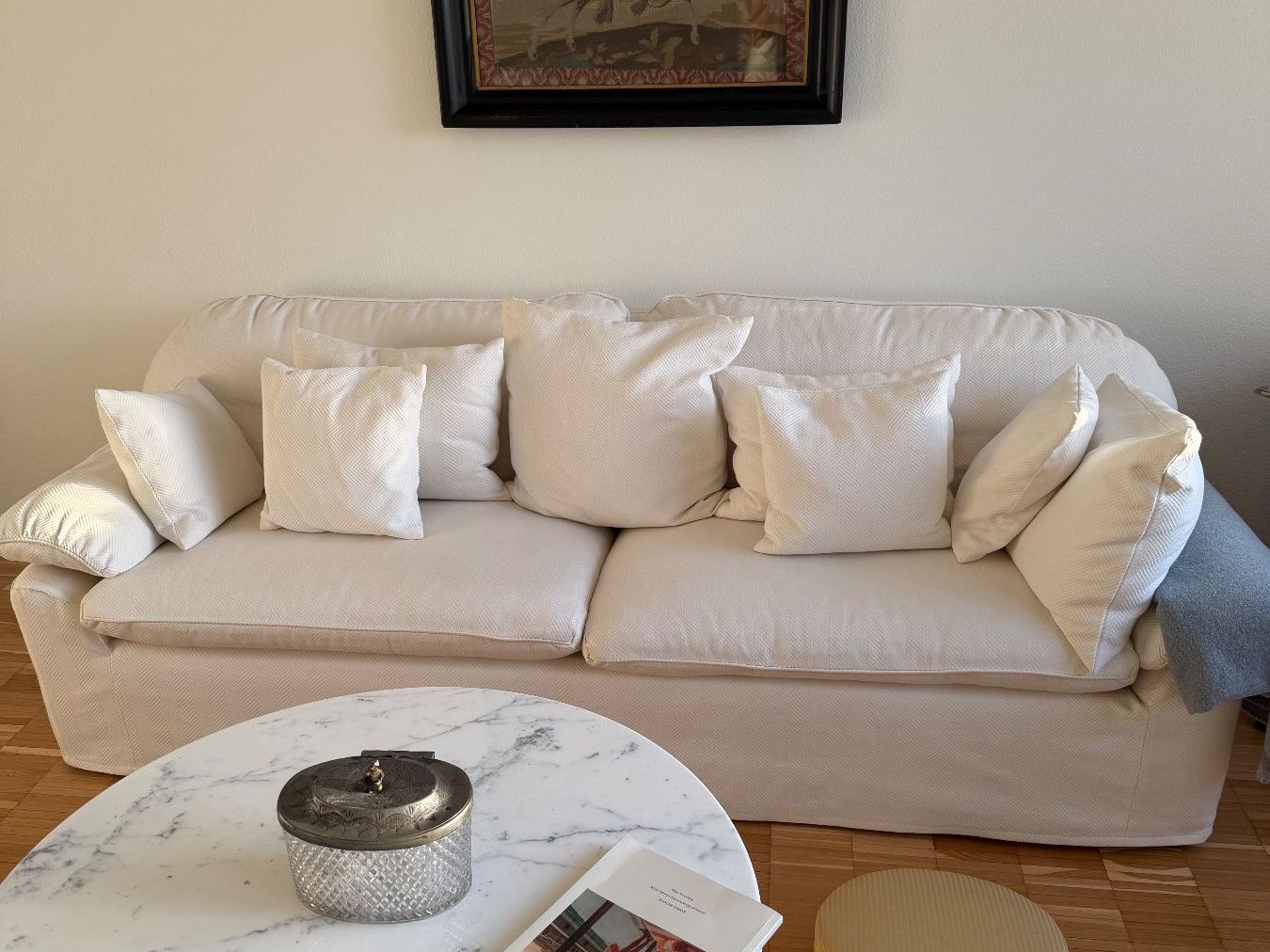 Sofas: Beautiful White Sofa 220cm – D'occasion à Zürich par ralph__ 4