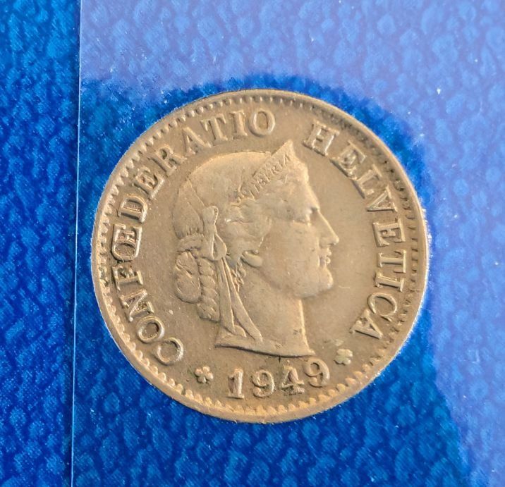 Tutti le monete: 5 Rappen 1949 – Usato da Arch venduto da coinsandmore