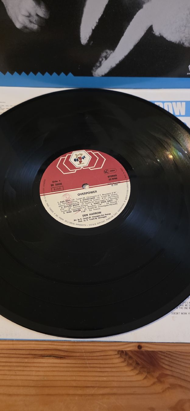 Dischi in vinile: Vinyle Den Harrow - Overpower - 1985  Vg+ – Usato da Yvonand venduto da RF-VINYL 1