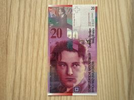 Schweizer Zwanzig-Franken-Note – einwandfrei
