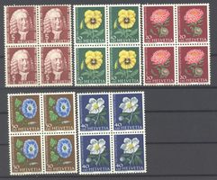 1958, Pro Juventute, Viererblöcke, SBK 28.– **
