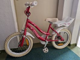 Kindervelo Lilly 16 Zoll mit Bäbisitz