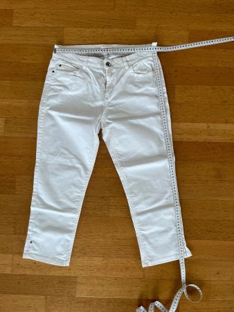 Weisse Sommerhose Capri Hose Gr. 38, neuwertig!
