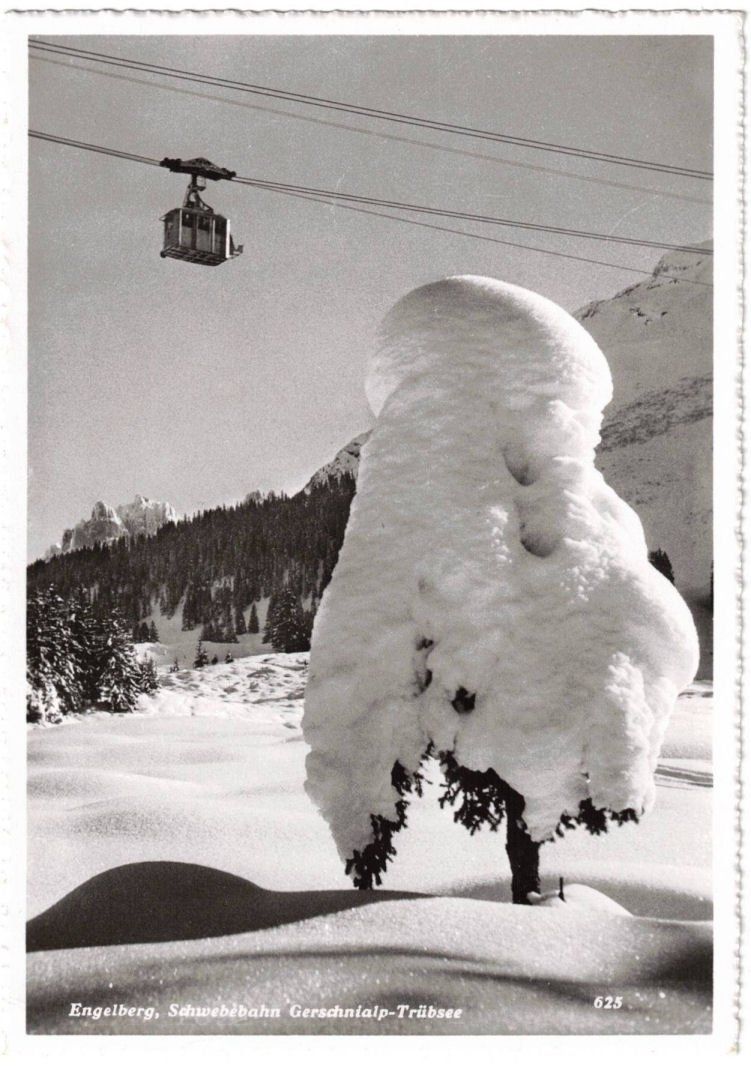 Cartoline postali: Engelberg - Luftseilbahn Gerschnialp--Trübsee – Usato da Binningen venduto da Mountainrider