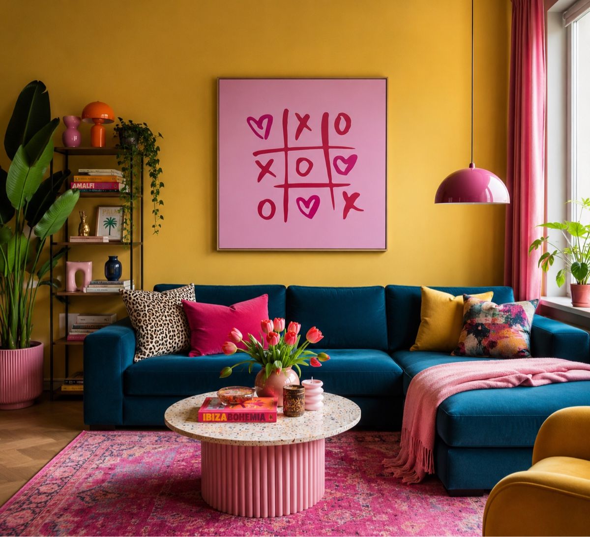 Foto & Immagini: Bild Tic Tac Toe Rosa mit Herzen 50x50 neu – Nuovo e nell'imballaggio originale da Hausen AG venduto da Feel_pink