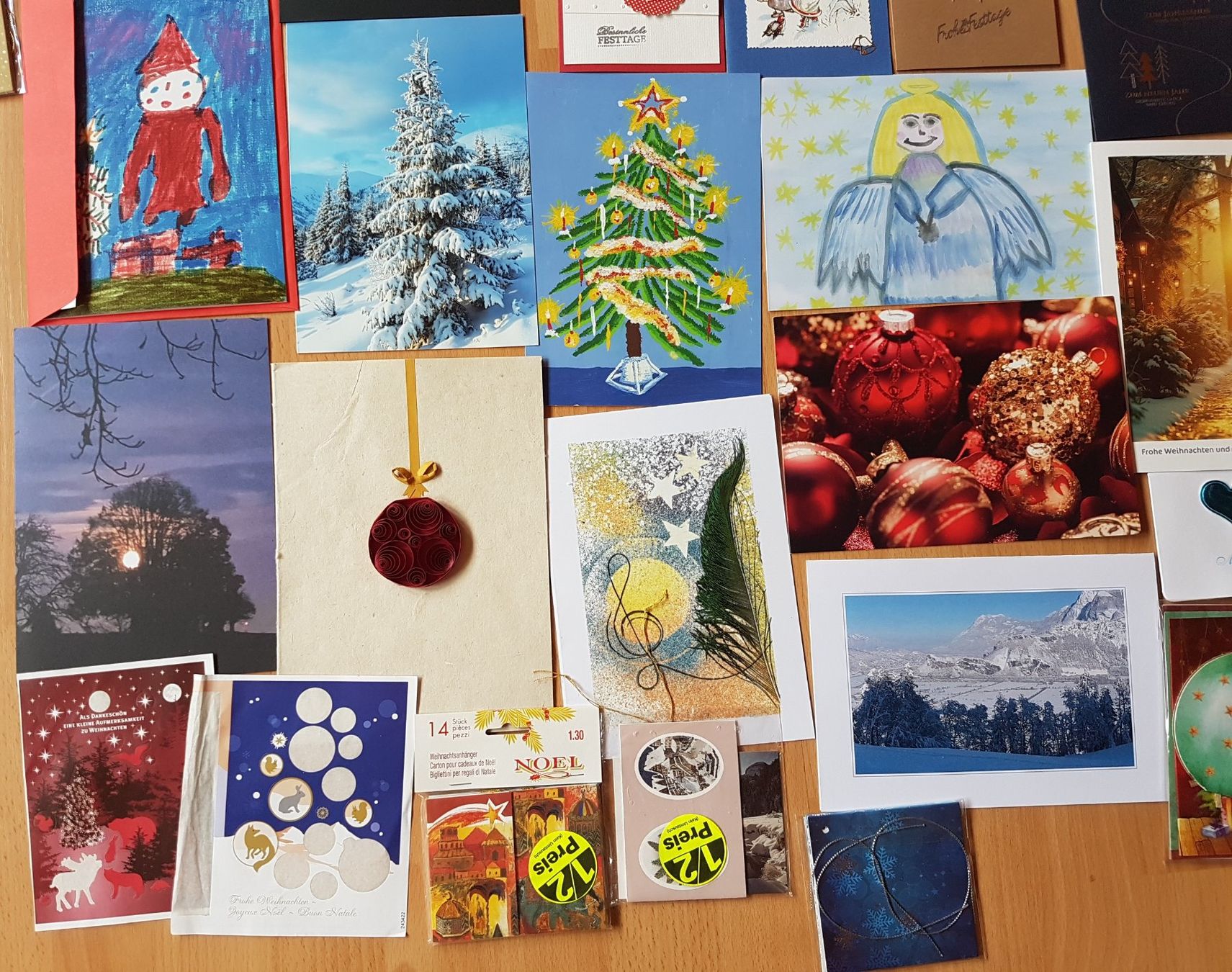 Karten: WEIHNACHTSKARTEN / PAKETANHÄNGER/ AUFKLEBER – Neu und originalverpackt aus Sax von prinzenrollen 3