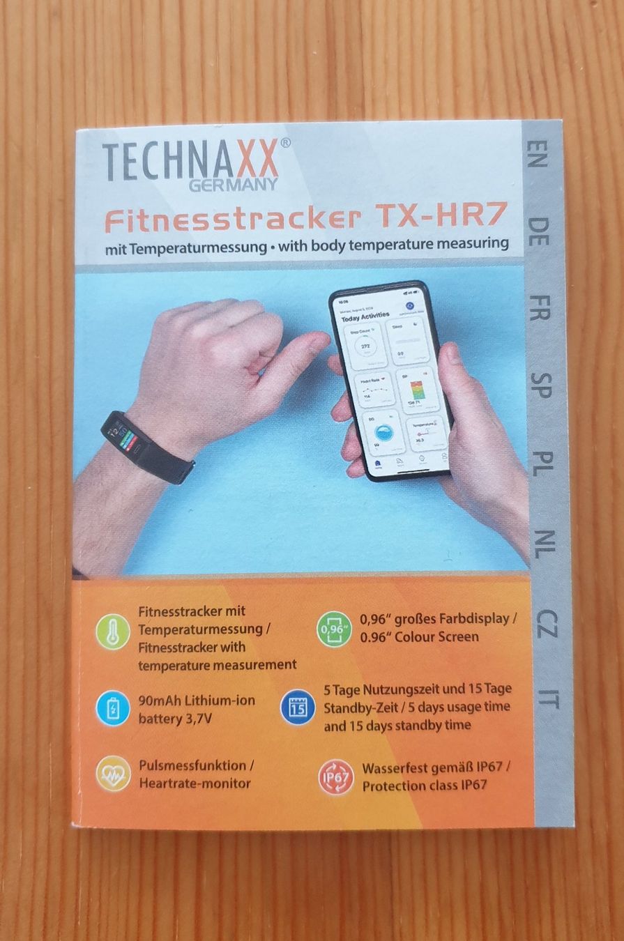 Smartwatch: Fitnesstracker TECHNAXX TX-HR7 – Usato da Schliern b. Köniz venduto da Renagrumpi 3