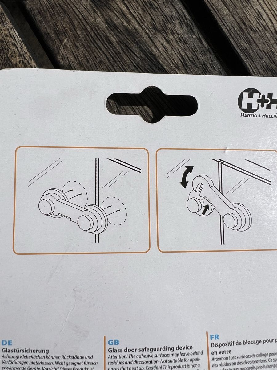 Schlösser: 4x Glastürsicherung – Neu und originalverpackt aus Glattbrugg von HUAKK 2