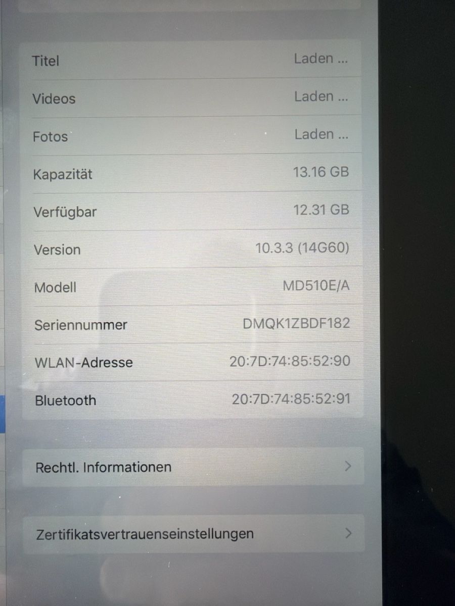 Apple Tablet PC: Apple iPad gebraucht A1458 16 GB – Gebraucht aus Dagmersellen von patriceee01 1