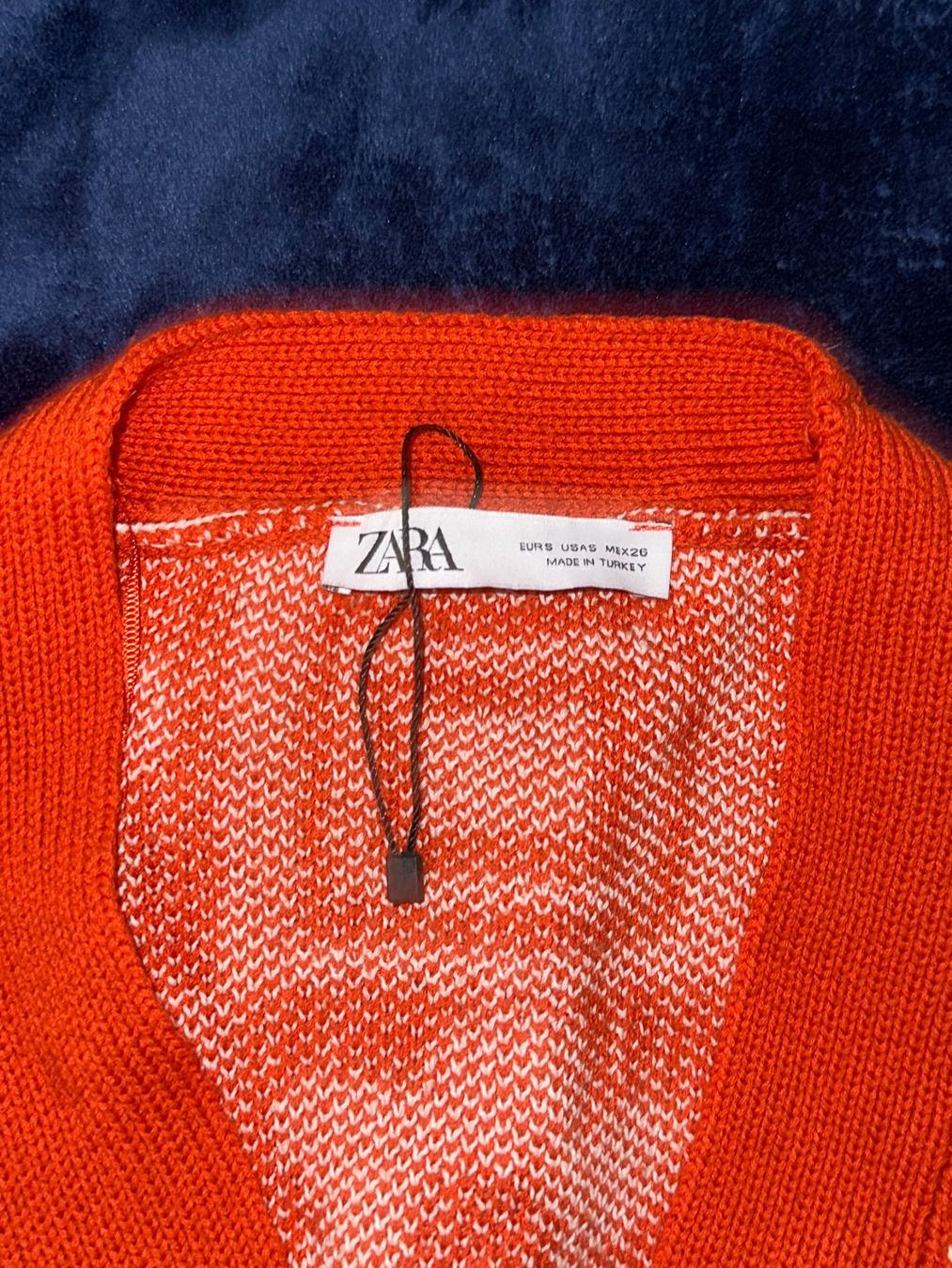 Giacche: Zara Strickjacke, Orange/Weiss, Grösse S – Nuovo (secondo la descrizione) da Zürich venduto da kri_hy6t 1
