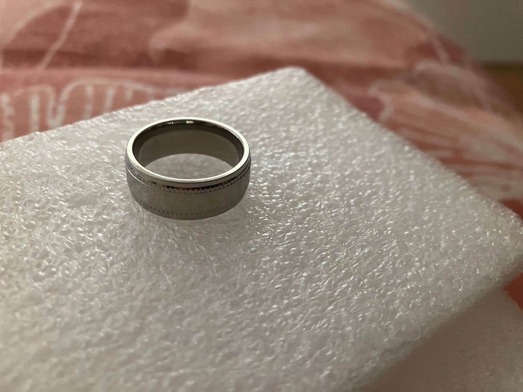 Anelli: Edelstahl Ring 201, klassisch elegant, silberfarben, neu – Nuovo (secondo la descrizione) da Affoltern am Albis venduto da Dlotti 3
