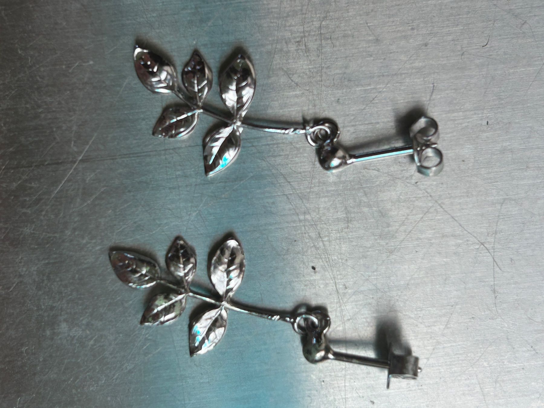 Orecchini pendenti & Orecchini a lobo: Ohrringe ZWEIG/BLATT -  SILBER! – Usato da Laufen venduto da belleskulptur 5