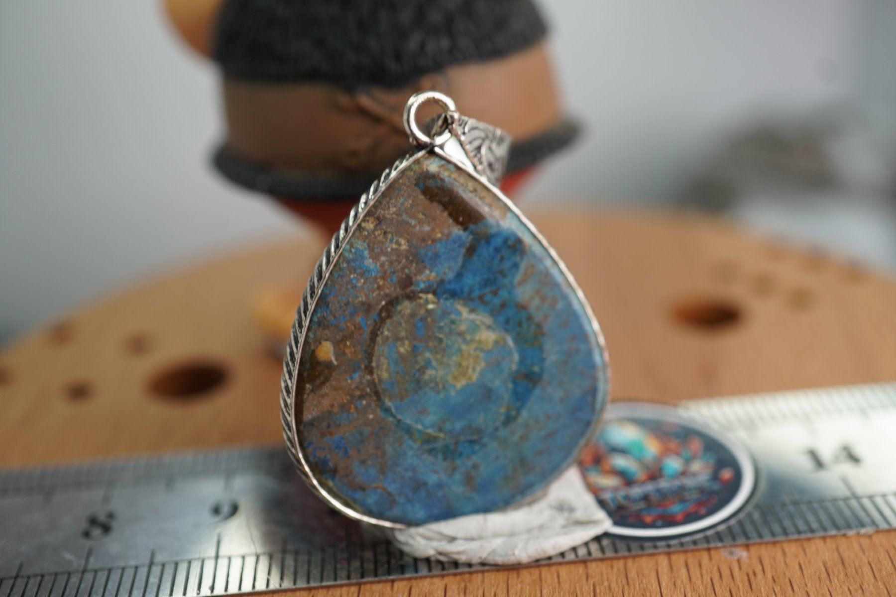 Mineralien & Heilsteine: Azurit Blau            Anhänger  Räumung – Neu und originalverpackt aus Eschenbach SG von topstone 8