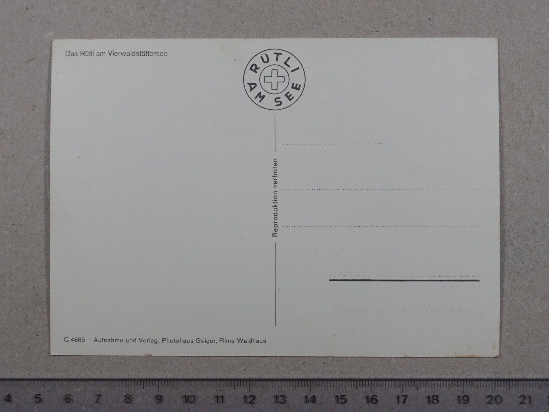 Cartoline postali: Rütli, Vierwaldstättersee, Schiff – Usato da Lenzburg venduto da fh1 1