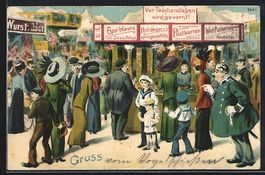 Schützenfest, Stand mit AK-Verkauf und 