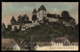 AK Burgdorf, Blick hinauf zum Schloss auf dem Schlossberg