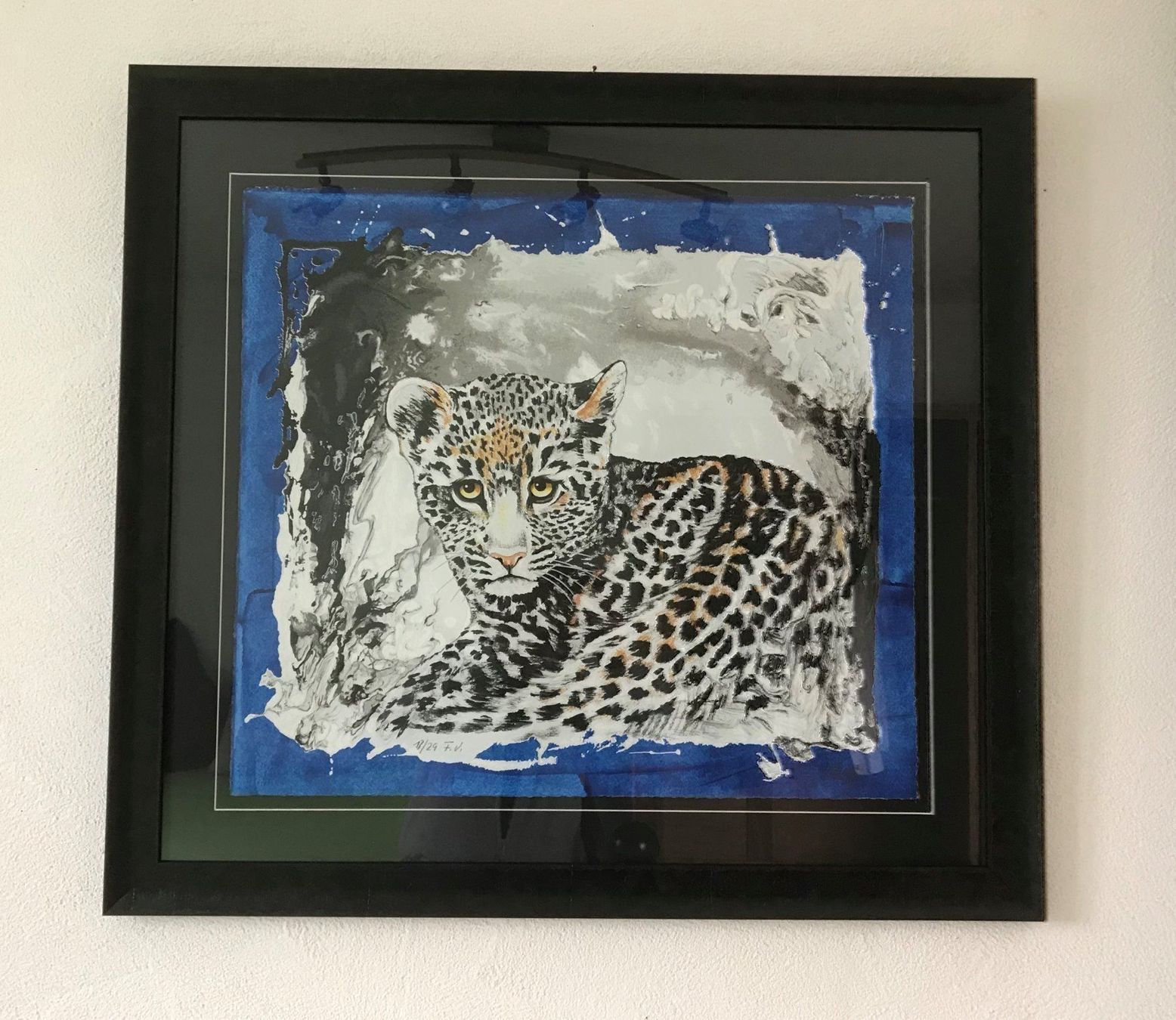 Arts picturaux & lithographies: Rolf Knie, Serigraphie "Little Leopard" – Neuf (Voir description) à Einsiedeln par artgallery59 3