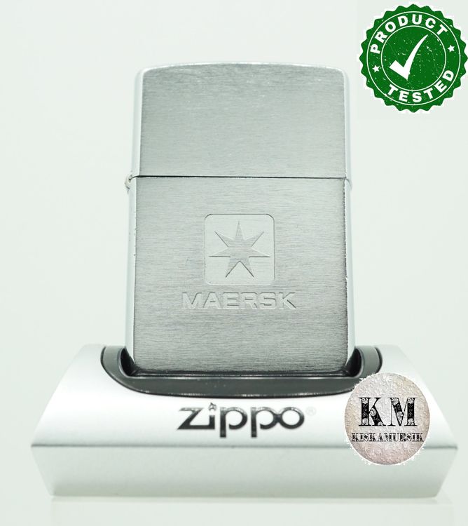 ZIPPO® MAERSK LOGISTIK - EMBOSSED - 1993 - GEZÜNDET (Gebraucht) in Mels ...
