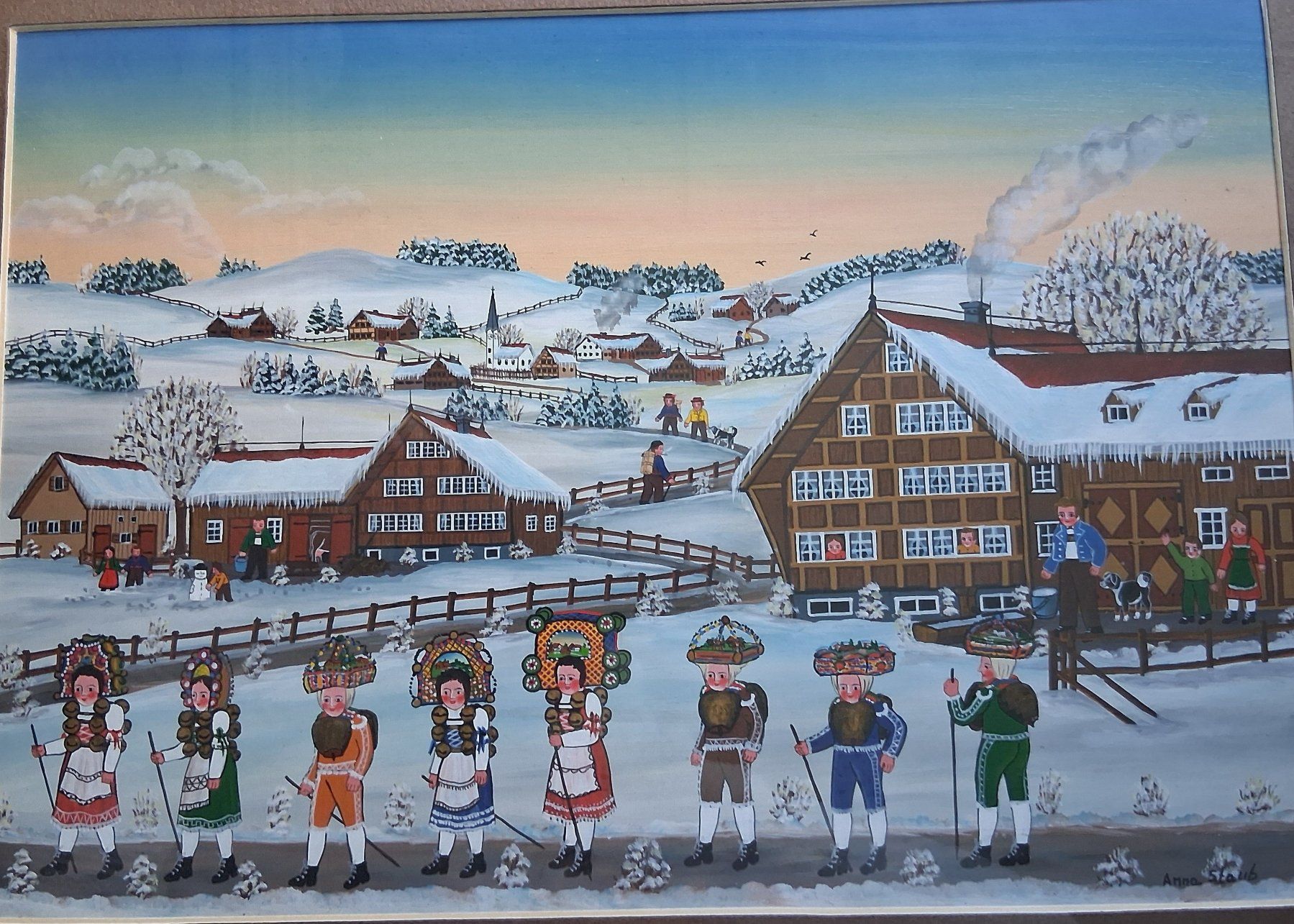 Dipinti: Appenzeller Gemälde von Anna Staub – Usato da Herisau venduto da Katapu 1