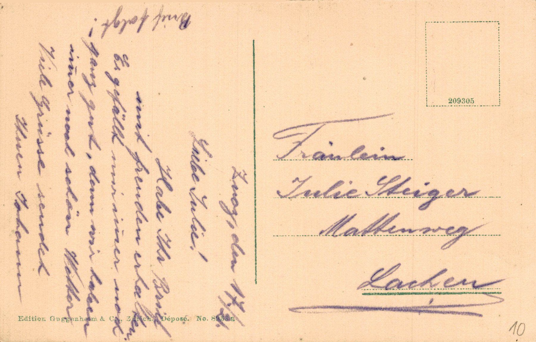 Cartoline postali: Turm in Zuoz – Usato da Bronschhofen venduto da Astore 1