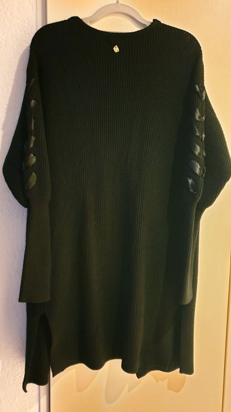 Maglioni & Felpe: Schwarzer Strickpullover Gr. S mit Schnürung am Arm – Nuovo (secondo la descrizione) da Thun venduto da Vecgou 3