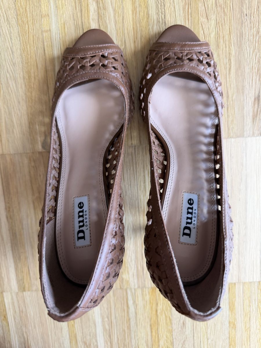 Dune London Scarpe da donna: Dune Woven Leather Peep Toe Heels - Size 37 – Usato da Brugg AG venduto da Winter789 3