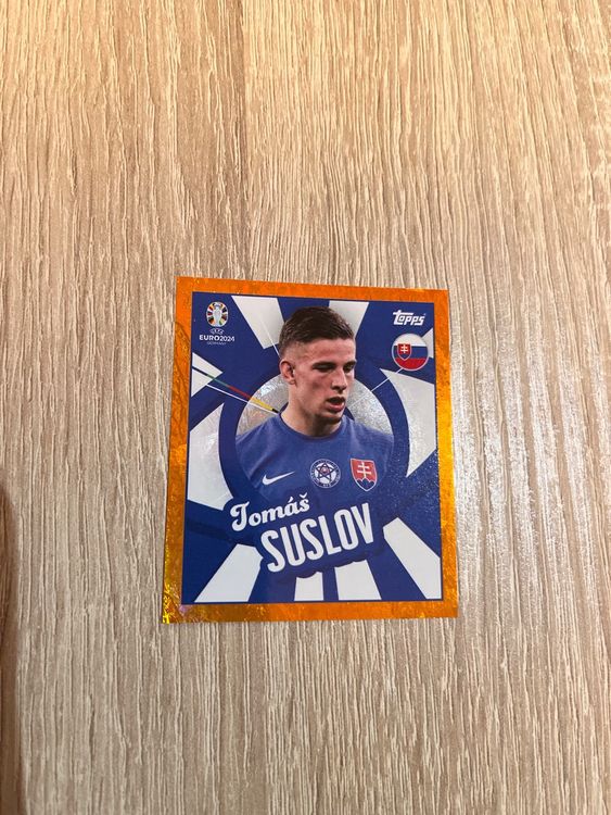 Topps EURO 2024 - Autocollant Tomas Suslov (Slovaquie) - Green Parallel - Collection